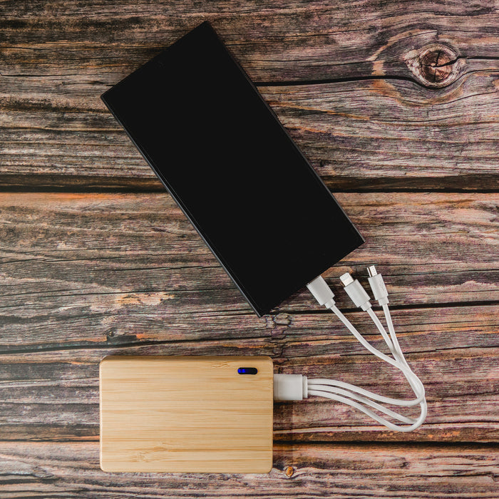 Viper 5,000mAh Bamboo Power Bank  - Lifestyle