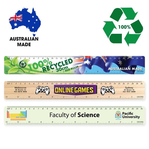 Recycled Eco 30cm Ruler - Custom Promotional Product