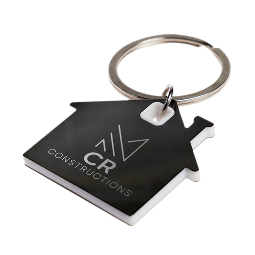 House Stainless Steel Keytag - Custom Promotional Product