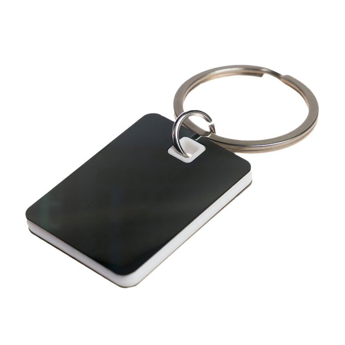 Rectangle Stainless Steel Keytag - Custom Promotional Product