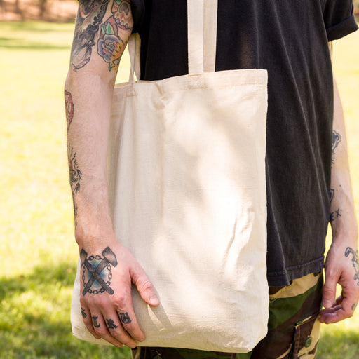 Calico Long Handle Bag - Custom Promotional Product