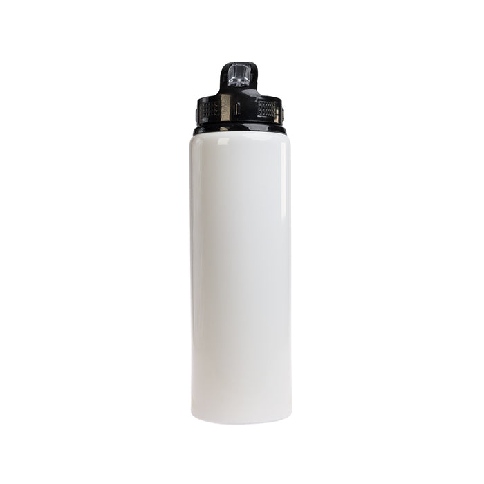 Amore 750ml Bottle - Flip Straw Lid - White 3