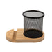 Bamboo Pen Tidy Phone Stand - Custom Promotional Product