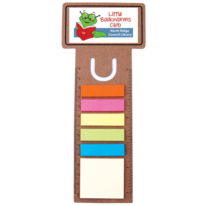 Business Card Bookmark / Noteflag Ruler - Custom Promotional Product