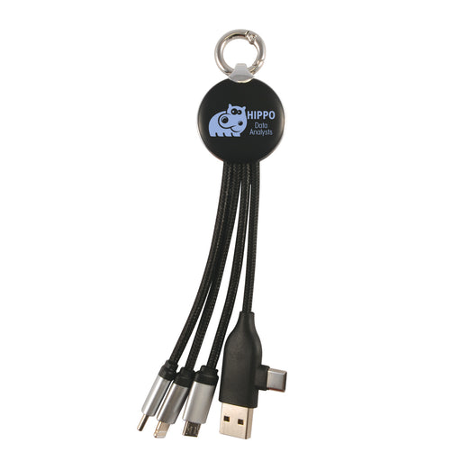 Kinetic Round Glow Cable - Custom Promotional Product