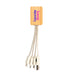 Sprite Square Bamboo Charging Cable - Custom Promotional Product