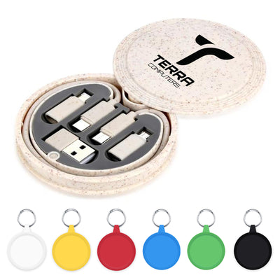 Reveal Circle Eco Cable Set - Custom Promotional Product