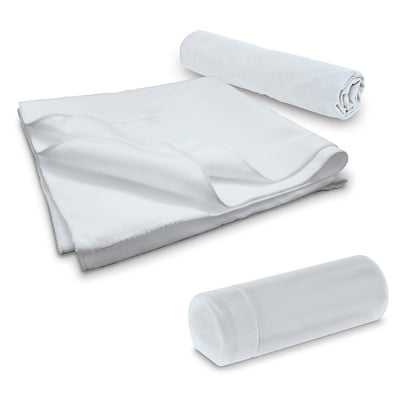 Sports Towel in Container - Custom Promotional Product