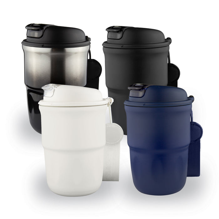 Crema Double Wall Coffee Mug - Custom Promotional Product