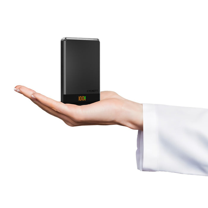 Cygnett MAGSLIM Magnetic Wireless Power Bank – 5K - Custom Promotional Product