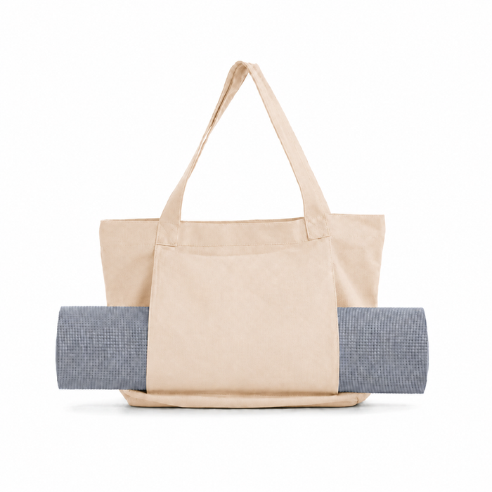 Premium Canvas Yoga Tote & Non-Slip Yoga Mat Set