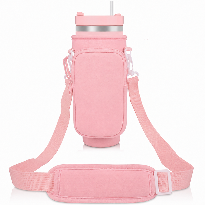 40 oz (1,180 ml) Tumbler Carrier Bag with Detachable Phone Pouch