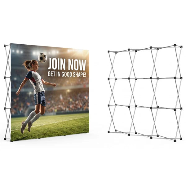 Australian Made 8ft Pop-Up Media Wall