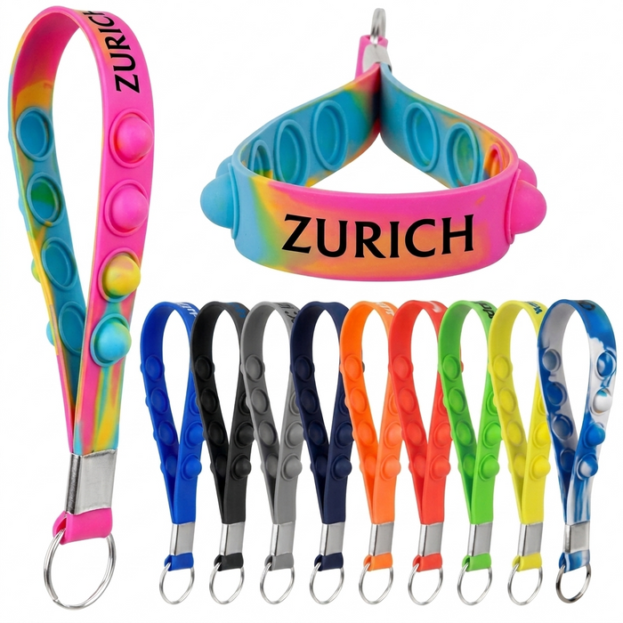 Push Pop Stress Reliever Keychain