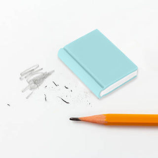 Book Shaped Rubber Eraser - Custom Promotional Product