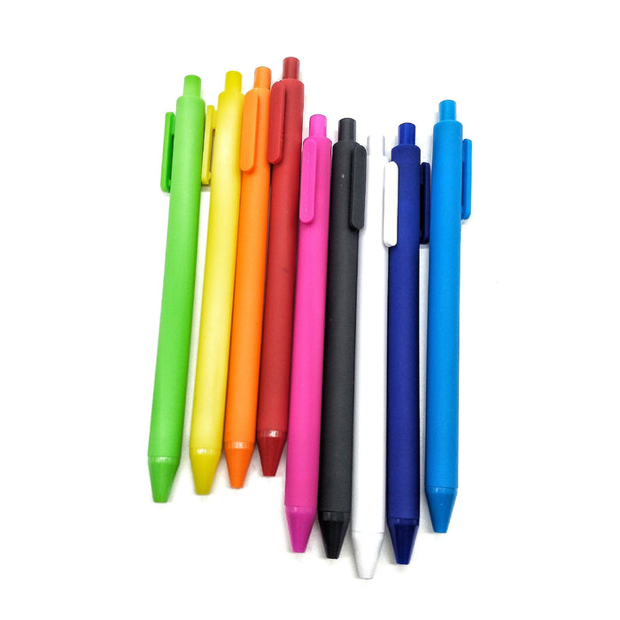 Branded Plastic Rubber Coated Pens - Custom Promotional Product