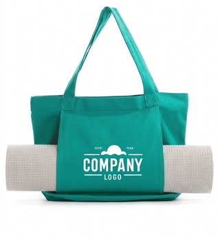 Premium Canvas Yoga Tote & Non-Slip Yoga Mat Set