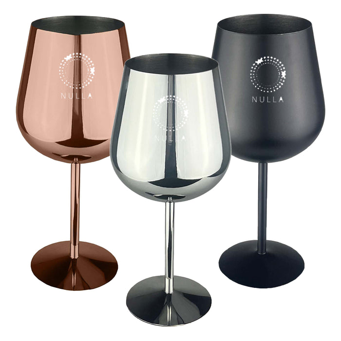 Bula Vinaka Stainless Steel Wine Glass - Custom Promotional Product