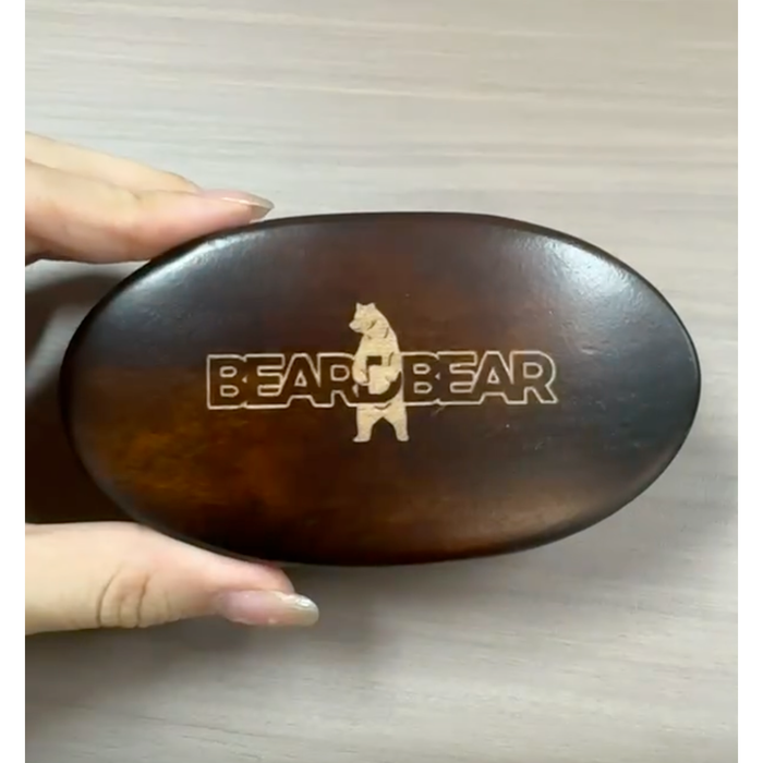 Custom Beard Brush with Boar Bristles - Custom Promotional Product