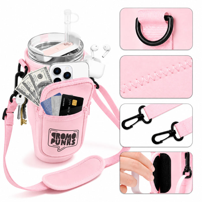 40 oz (1,180 ml) Tumbler Carrier Bag with Phone Pouch