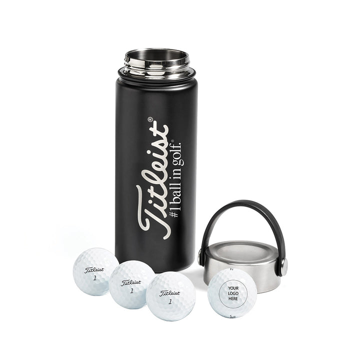Titleist 4 Ball Metal Water Bottle - Custom Promotional Product