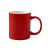 Laser Engraving Ceramic Mug - A red ceramic mug with a glossy finish and a sturdy handle, featuring a plain design.