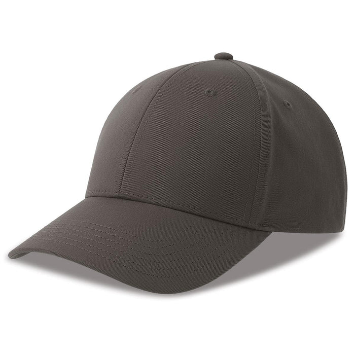 Bolt-S Recycled Polyester - A dark grey cap made from recycled polyester, featuring a rounded crown and a curved brim. It has a logo.