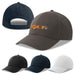 Bolt-S Recycled Polyester - A collection of caps in grey, black, navy, and white, featuring a branded logo on the front.