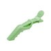 Anti-Slip Positioning Alligator Clip - A green alligator clip with a textured grip and positioning features, designed for anti-slip functionality.