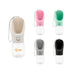 300ml Portable Pet Water Bottle - A drink bottle for pets in pink, mint, grey, black, and beige, featuring a logo and a leash attachment.