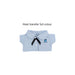 Plush Doll Uniform Set (15–17cm Doll) - A light blue doll shirt with a collar and buttons, featuring a logo on the front.