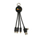 Round Shaped Light Up Multi Charging Cable - Custom Promotional Product