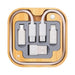 Apollo Eco 15W Wireless Charger Cable Kit - A wireless charger cable kit in grey and white, featuring multiple connector types housed in a bamboo case.