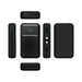 Brunswick PD 22.5W Retractable Cable Power Bank - 10000 mAh (Stock) - A black power bank featuring a retractable cable and digital display, showcasing multiple angles of the product.