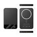 Apex Semi-Solid-State 22.5W MagSafe Wireless Power Bank - 5000 mAh (Stock) - A sleek black MagSafe wireless power bank with a 5000 mAh capacity and a circular charging pad design.