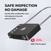 MiLock Duo Tag Luggage Lock - A black luggage lock with a braided cable and a logo, featuring buttons for setting a combination.