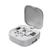 Catania Retractable 60W Fast Charging and Data Cable Set - A compact grey storage case containing a retractable 60W fast charging and data cable set with various connectors.