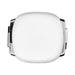 Paulo 100W Retractable Charging Data Cable - A white retractable charging data cable with a compact design and a silver clasp. It features a logo.