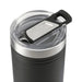Arctic Zone Titan Thermal HP Slim Cooler 350ml - A drink bottle in black with a clear lid and a silver metal accent, featuring a logo on the lid.