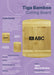 Tiga Bamboo Cutting Board - A Tiga Bamboo Cutting Board, made from natural bamboo, features a smooth surface and a logo, showcasing durability and style.