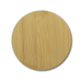 Round Bamboo Coaster - A round bamboo coaster in a natural tan colour, featuring a smooth surface and no visible branding.
