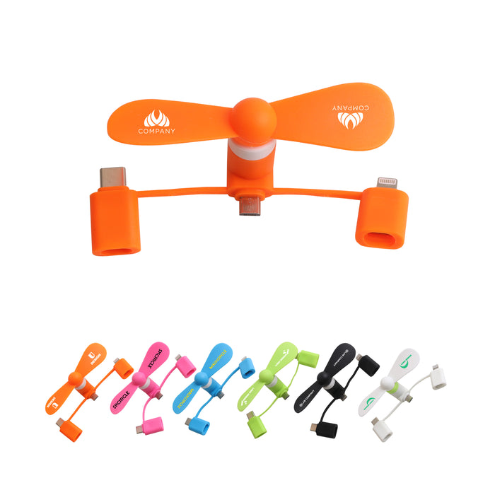 3 in 1 Smart Phone Fan - Custom Promotional Product