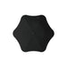 The Blunt Umbrella All Weather Set - A black BLUNT Metro Umbrella with a unique shape and central button. It features a minimalist design.