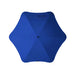BLUNT Exec Umbrella - A blue umbrella with a rounded shape and a central point, featuring a branding logo.