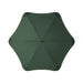 BLUNT Sport Umbrella - A green BLUNT Sport Umbrella with a unique octagonal shape and a central hub is displayed from above.
