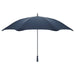 BLUNT Sport Umbrella - A navy blue sport umbrella with a curved shape and a handle, featuring a simple logo.
