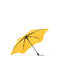 BLUNT Neo Umbrella - A yellow umbrella with a black frame, featuring a unique, modern design and a sturdy structure.