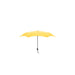 BLUNT Neo Umbrella - A yellow BLUNT Neo Umbrella with a black handle and hanging strap, featuring a circular design and a logo.