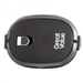 The Lunch Box 800ml - A lunch box in black with a grey clasp and a logo. Designed for convenient storage and transport.