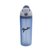 The Bondi 700ml Drinking Bottle - A drink bottle in transparent blue with a grey lid and a logo. Suitable for holding 700ml of liquid.